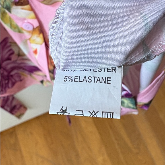 Soul of Curves Floral Pink‎ Button-Up Dress - Picture 8 of 8